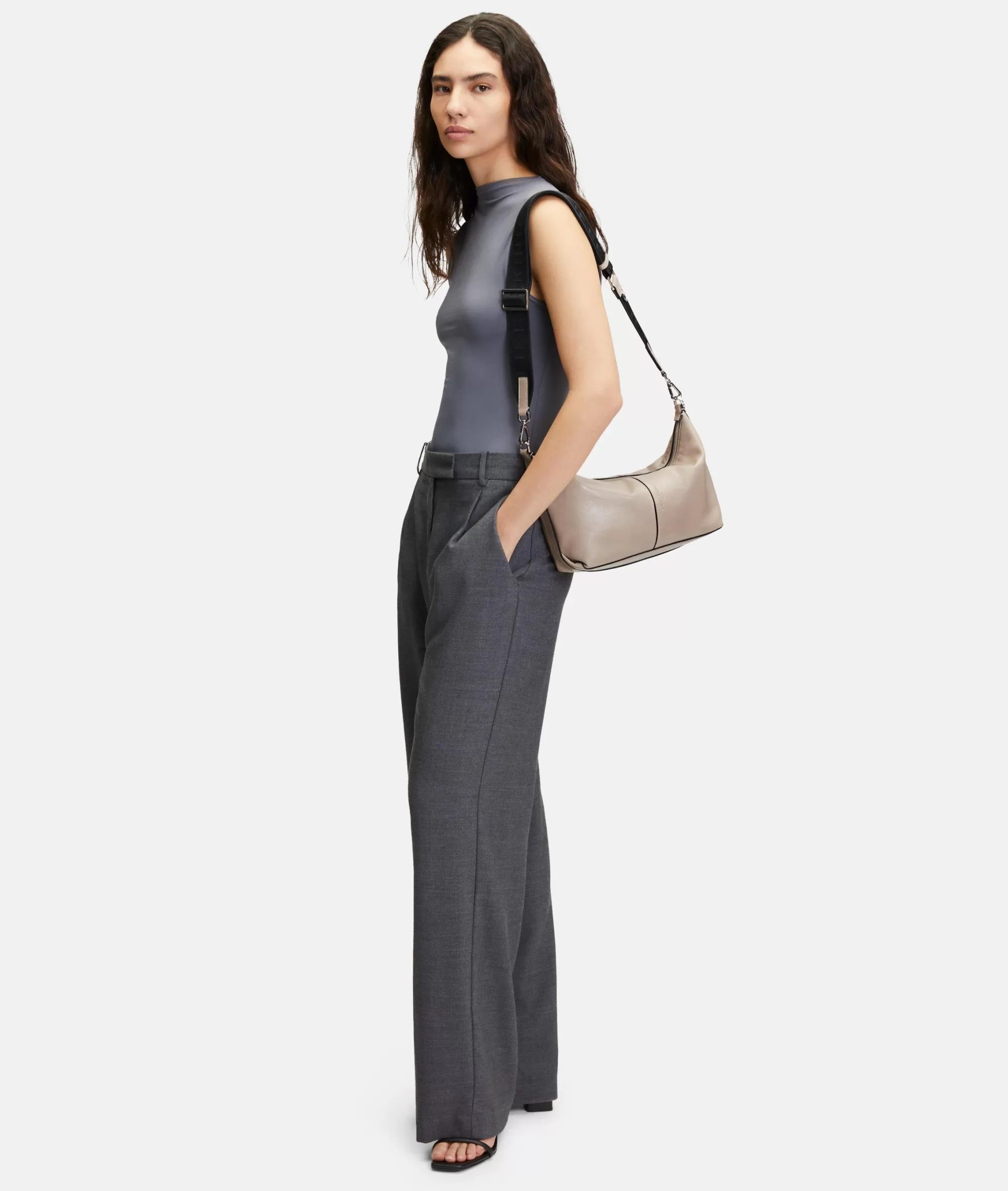 LIEBESKIND BERLIN  Ledertaschen | Schultertaschen<Paris Hobo S beige
