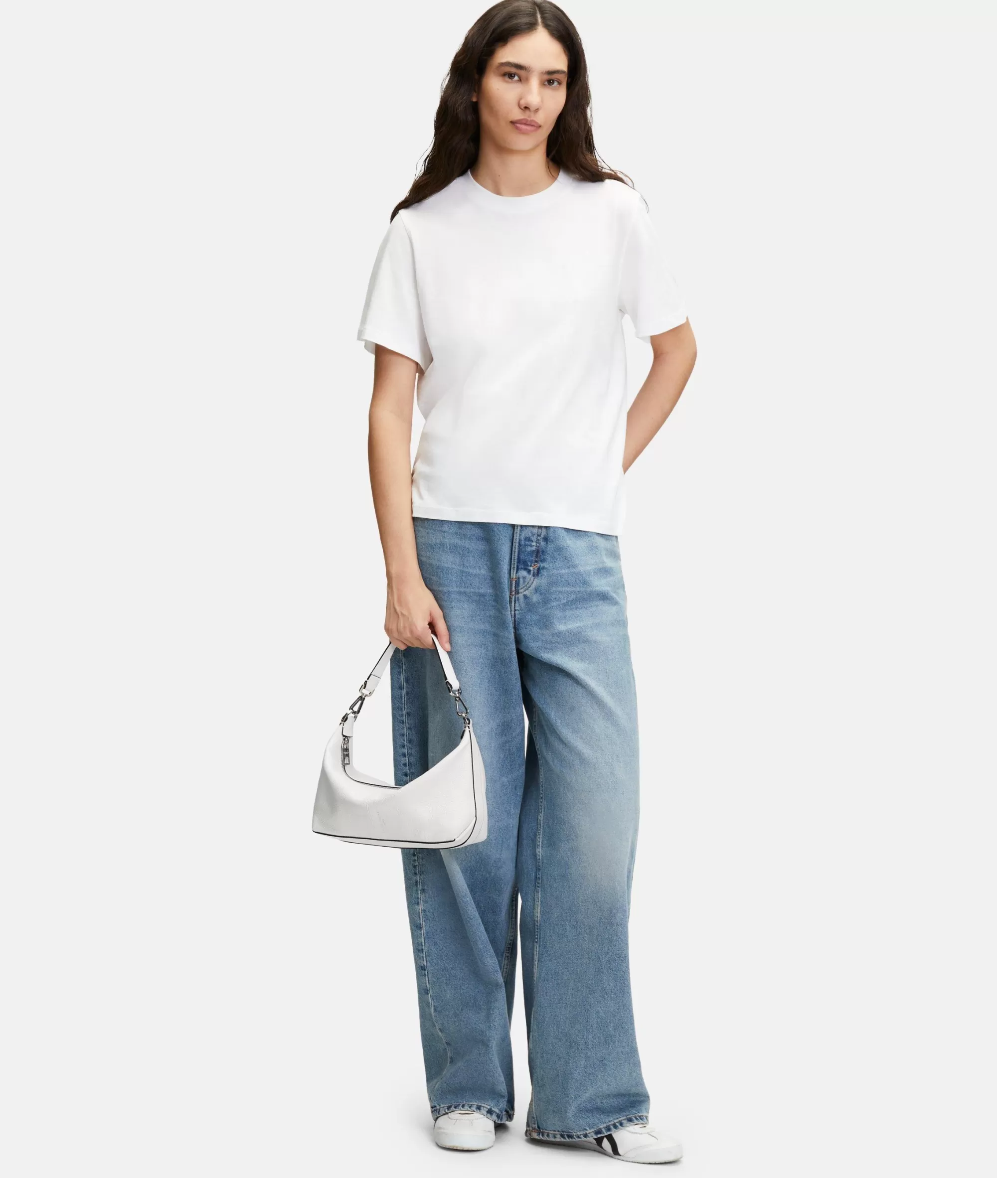 LIEBESKIND BERLIN  Ledertaschen | Schultertaschen<Paris Hobo S weiß