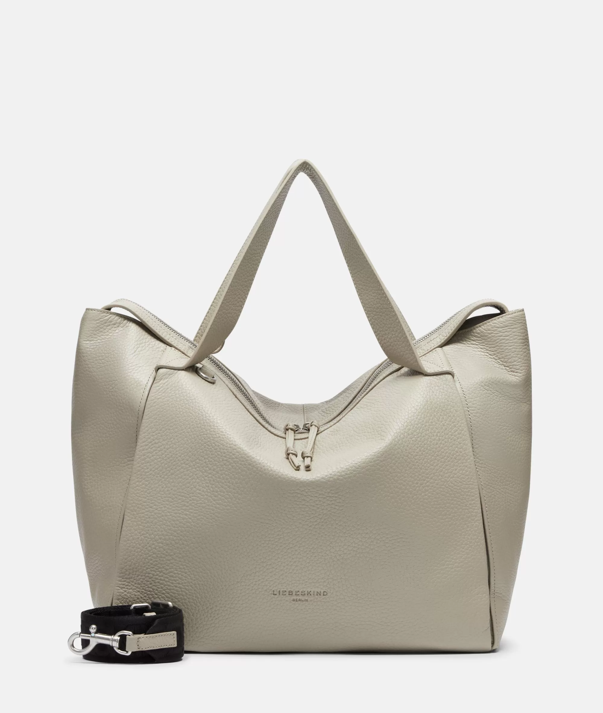 LIEBESKIND BERLIN  Ledertaschen | Schultertaschen<Satchel L sandfarben