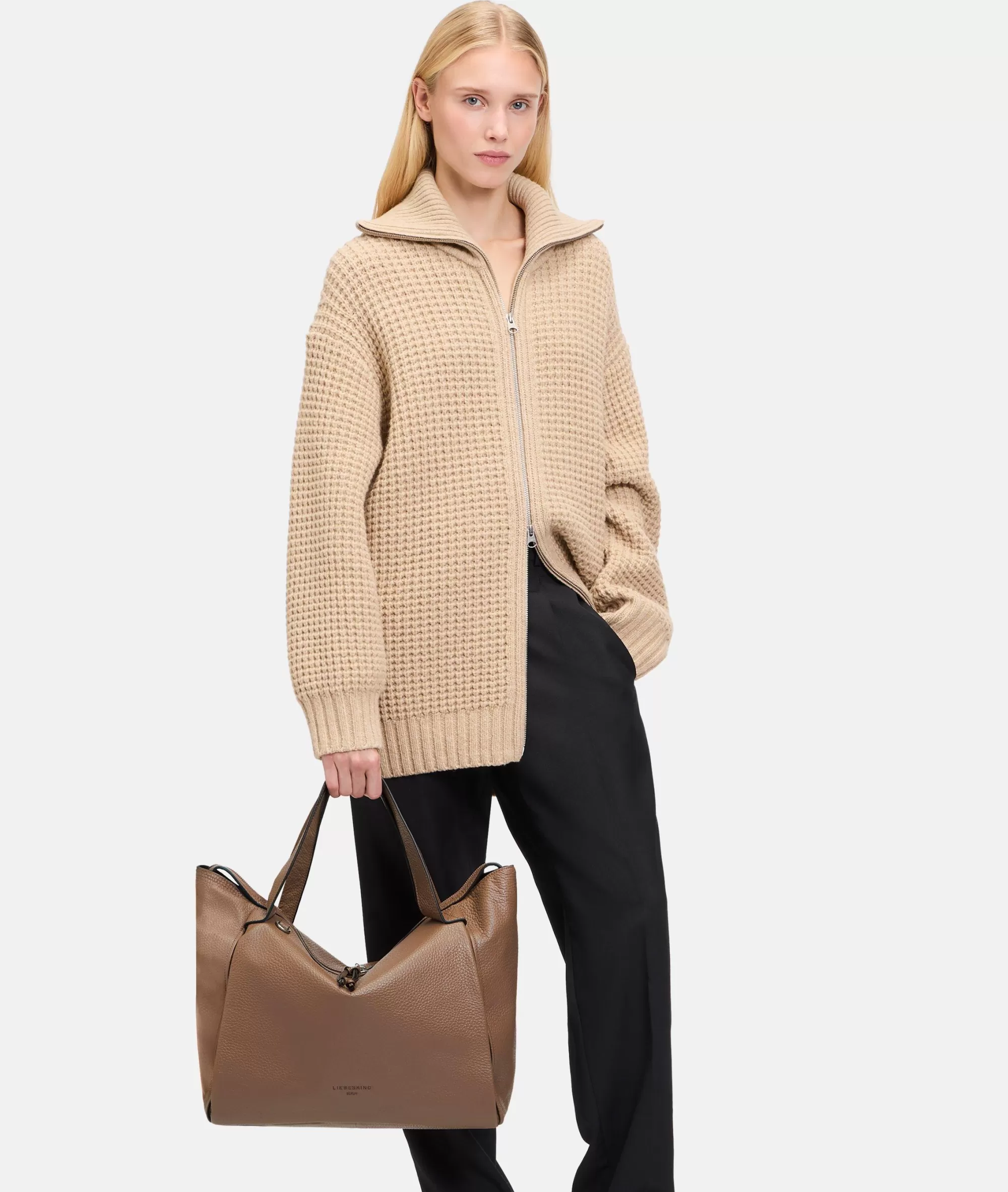 LIEBESKIND BERLIN  Ledertaschen | Schultertaschen<Satchel L zimt
