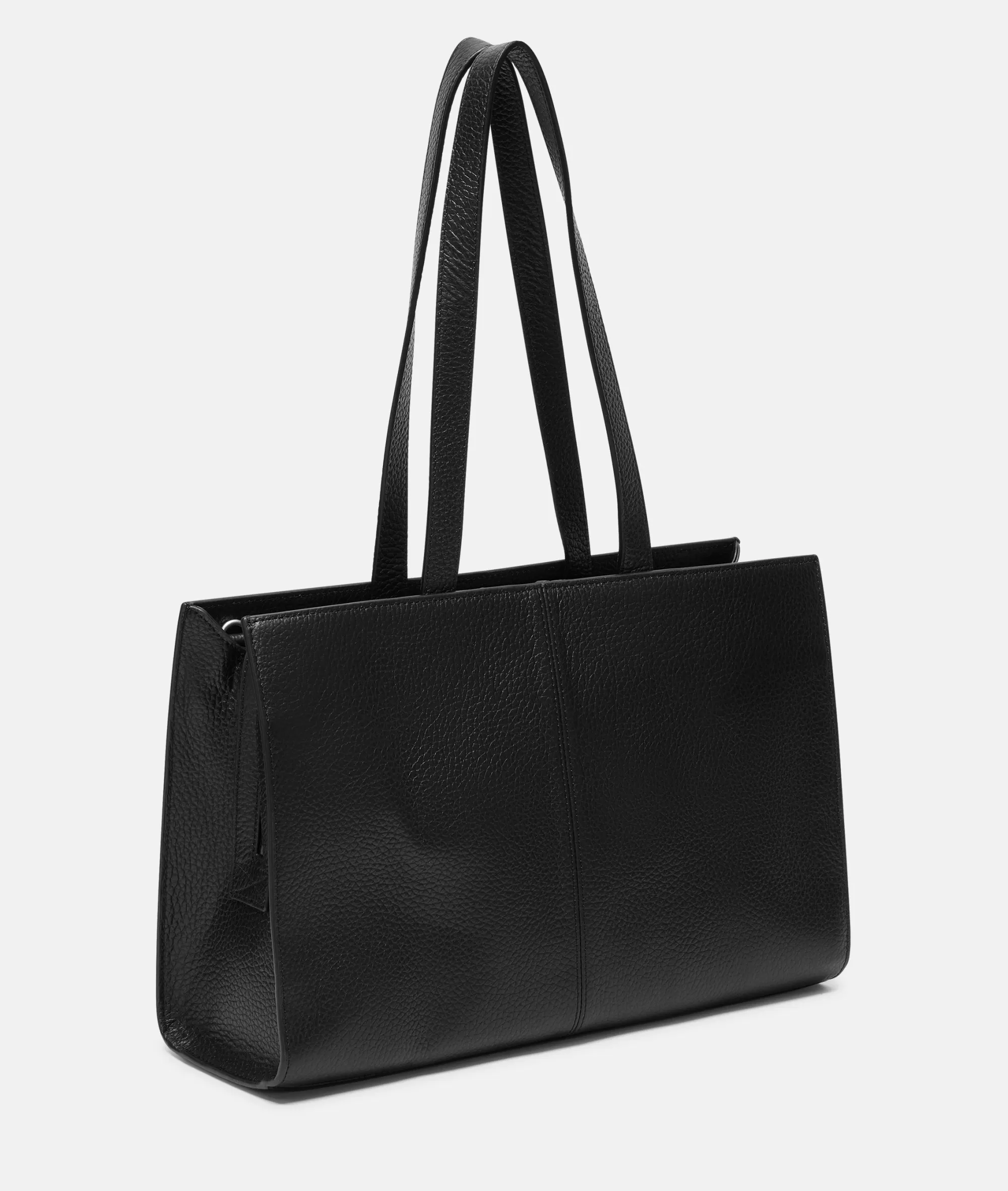 LIEBESKIND BERLIN  Ledertaschen | Schultertaschen<Satchel L schwarz