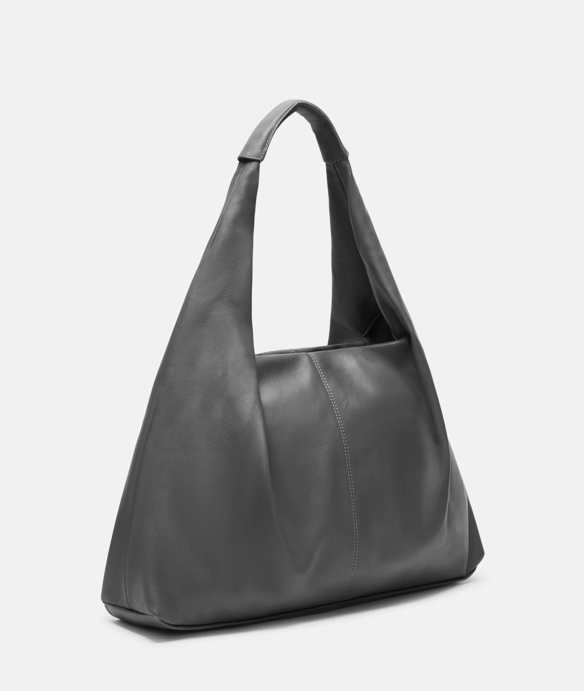 LIEBESKIND BERLIN  Ledertaschen | Schultertaschen<Scarlet Satchel L grau
