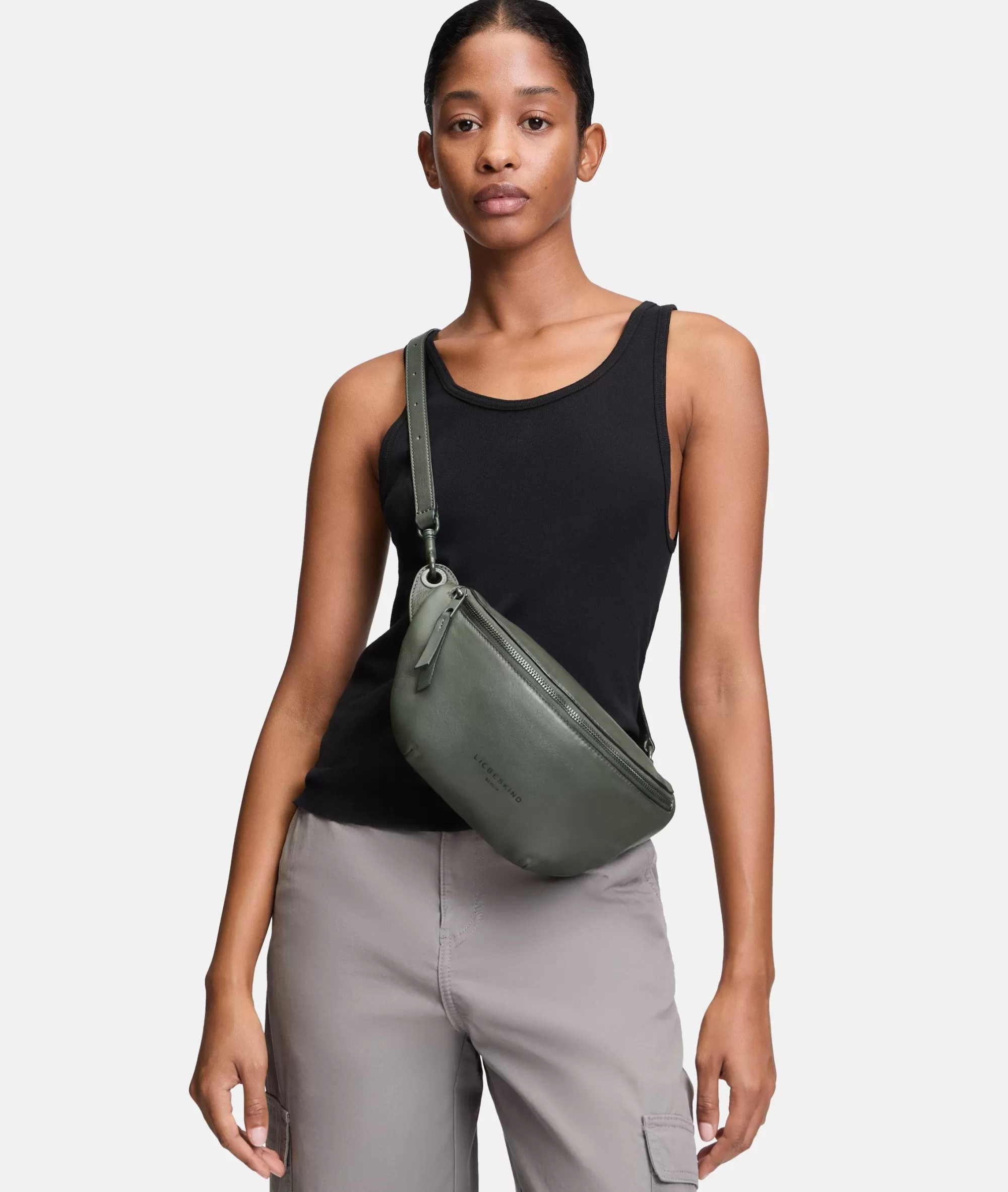 LIEBESKIND BERLIN  Ledertaschen | Gürteltaschen<Tavia Belt-Bag olivgrün