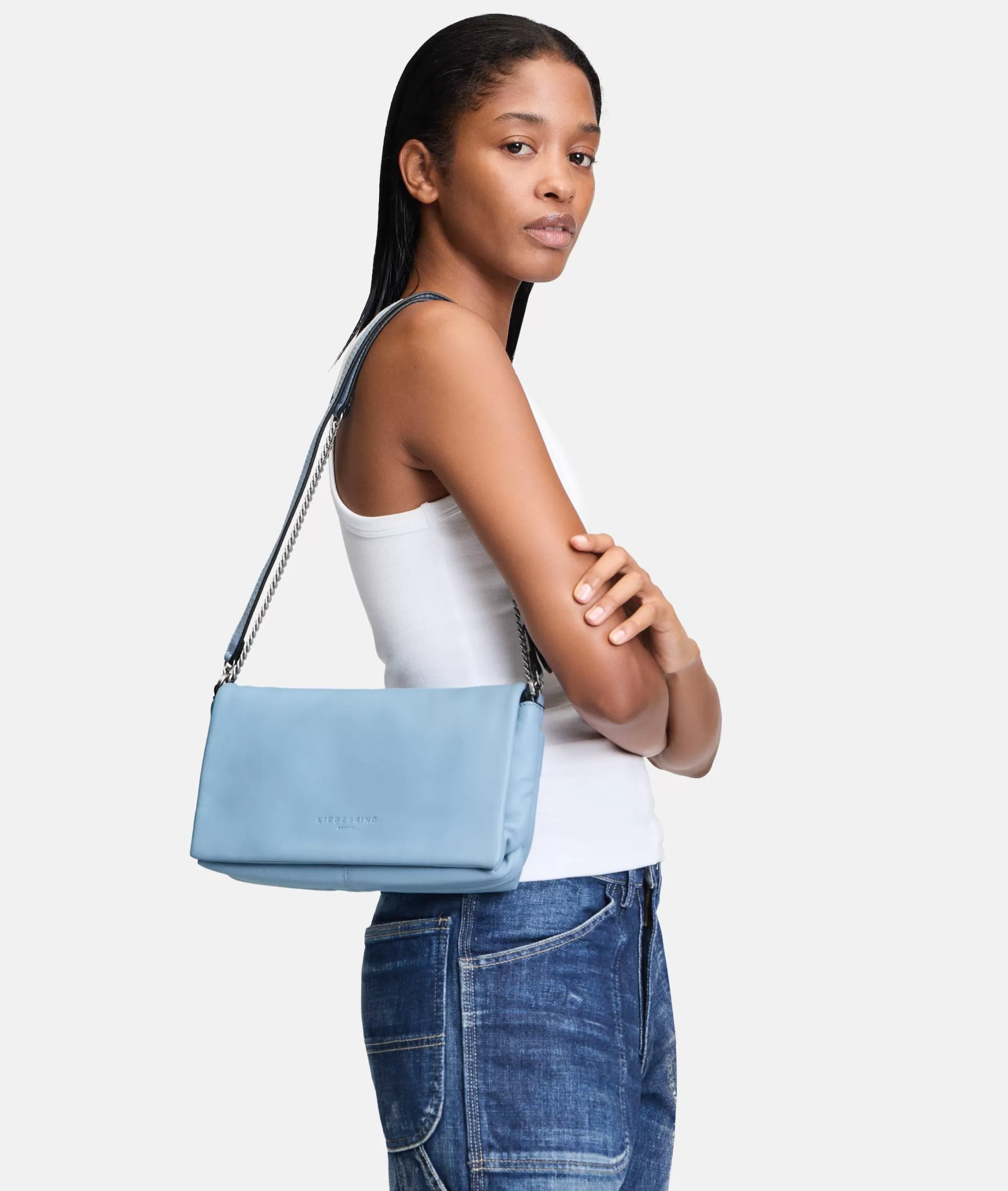 LIEBESKIND BERLIN  Ledertaschen | Umhängetaschen<Valeria Crossbody S himmelblau